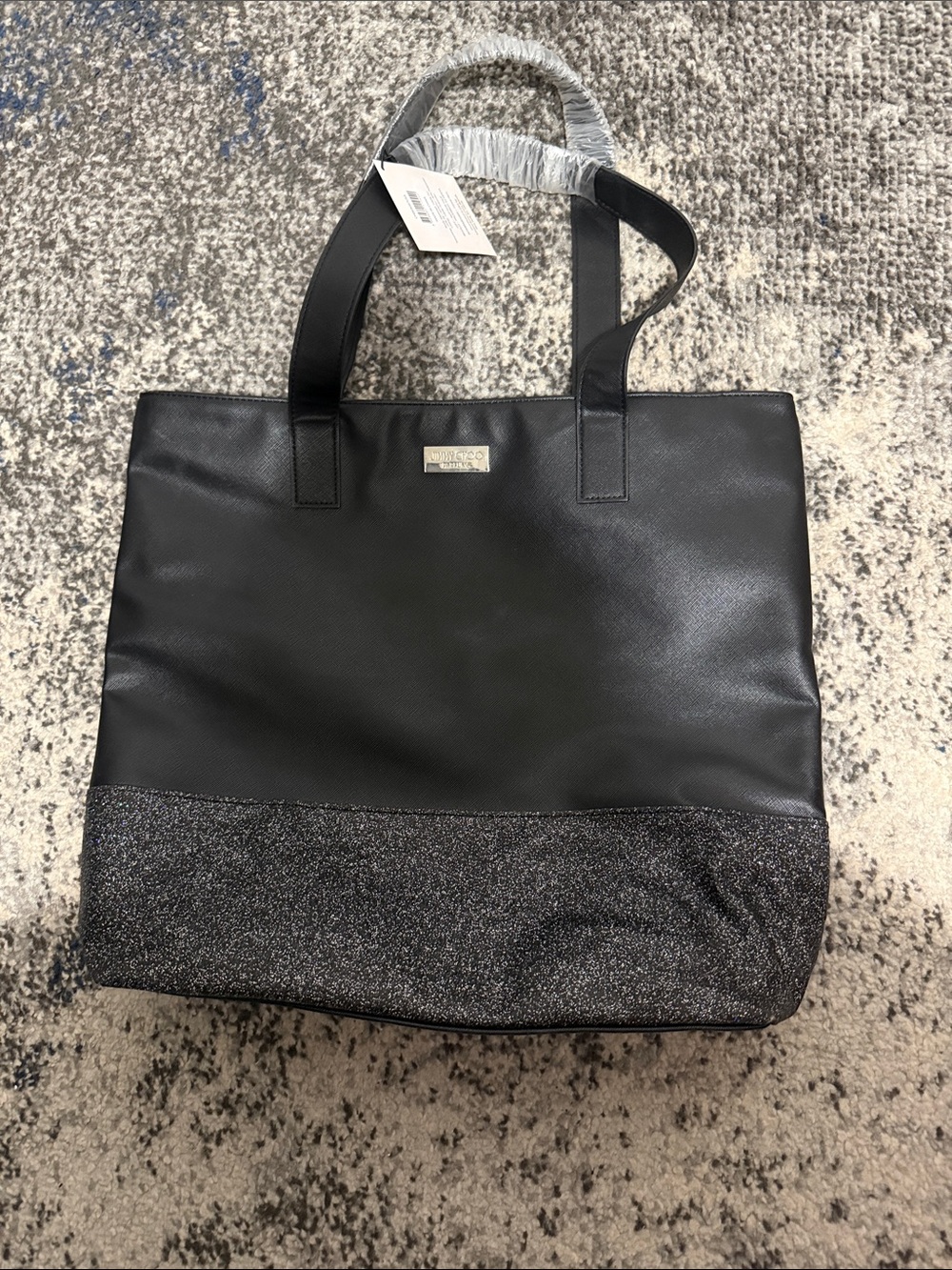 Jimmy Choo Parfums Black Tote with Glitter Trim